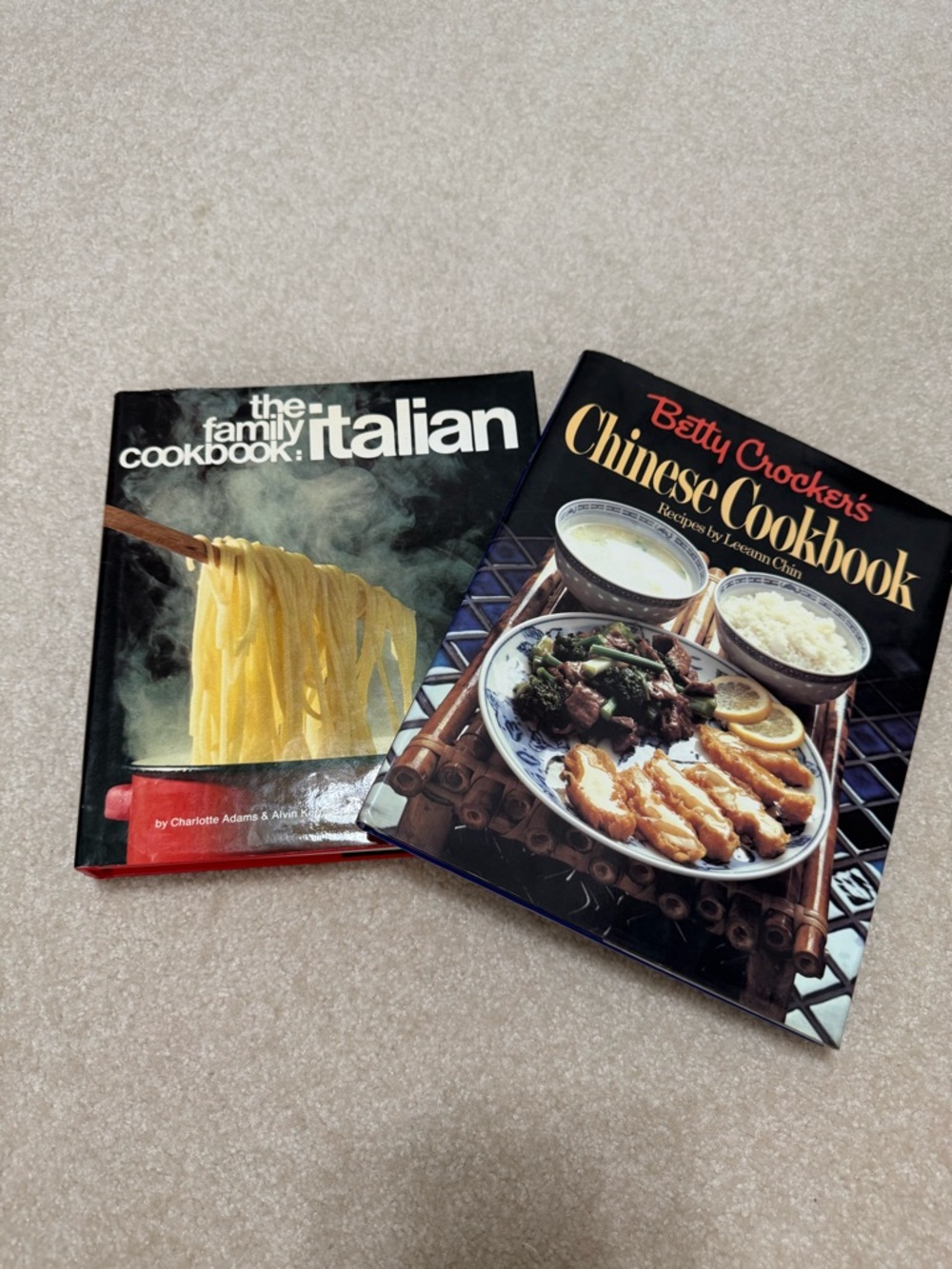 Betty Crocker Chinese Cookbook & The Family Cookbook: Italian - Hardback bundle